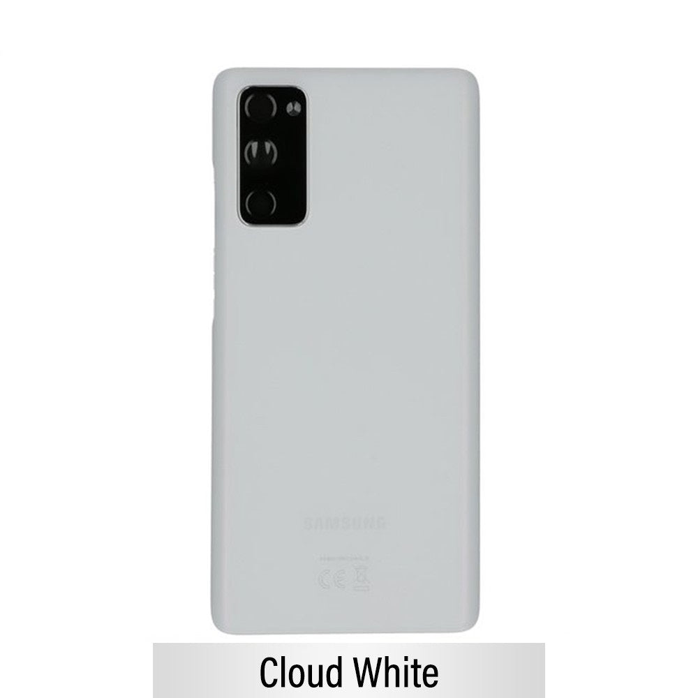 Rear Cover Glass For Samsung Galaxy S20 FE / 5G G780F / G781B GH82-24223B/GH82-24263B (Gold)-Cloud White Rear Cover Glass For Samsung Galaxy S20 FE / 5G G780F / G781B GH82-24223B/GH82-24263B (Gold)-Cloud White
